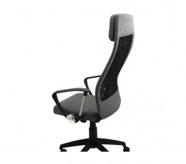 Scaun ergonomic 30.12.63, sezut tapitat, spatar mesh, brate fixe